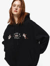 Amor angel embroidery hooded top black - CPGN STUDIO - BALAAN 4