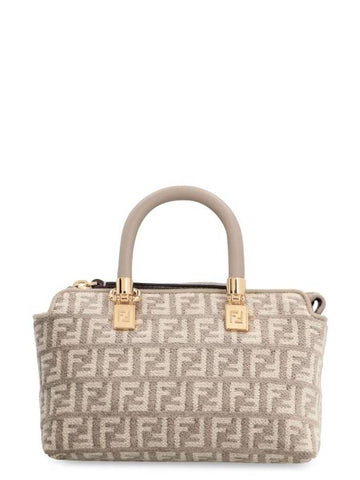 FF Tapestry Fabric Tote Bag Beige - FENDI - BALAAN 1