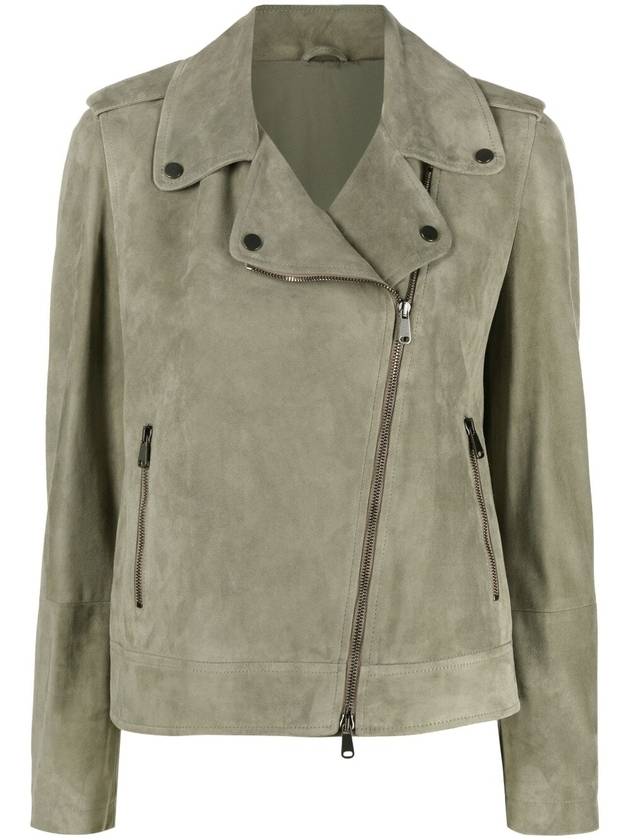 Leather Jacket M0PCL2873C8706 GREEN - BRUNELLO CUCINELLI - BALAAN 2