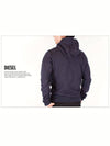 Man Mohawk Hoodie Navy 81E - DIESEL - BALAAN 4