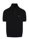 Alex Polo Knit Top Black - VIVIENNE WESTWOOD - BALAAN 2