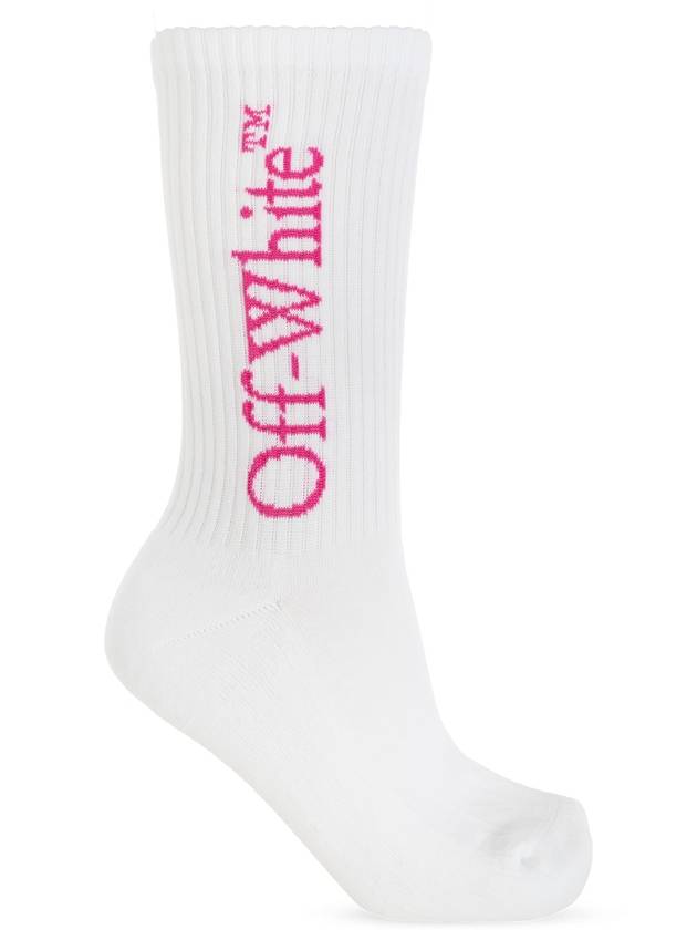 Off-White Socks With Logo, Women's, White - OFF WHITE - BALAAN 1