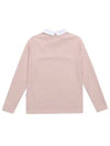 color matching collar half zip-up t-shirt 9322LAPDLPINK - BLACK&WHITE - BALAAN 3