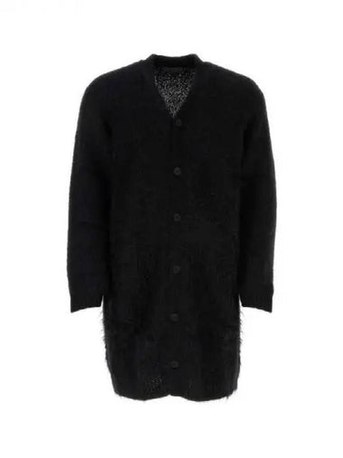 Mohair wool V neck long cardigan 271732 - YOHJI YAMAMOTO - BALAAN 1