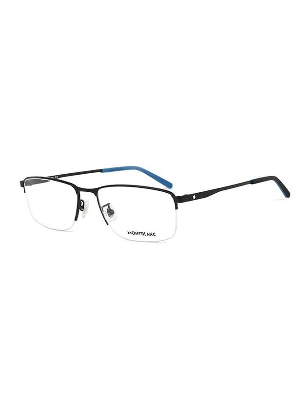 Eyewear Rectangle Metal Eyeglasses Black - MONTBLANC - BALAAN 2