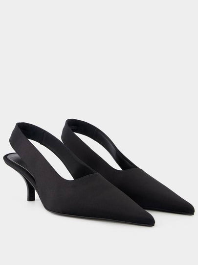 Classic Slingbacks - TOTEME - Silk - Black - TOTEME - BALAAN 2