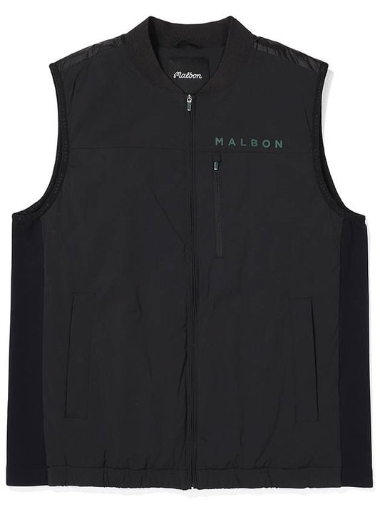 Bucket padding vest BLACK MAN - MALBON GOLF - BALAAN 1