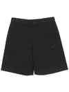 Club Chino Embroidered Logo Shorts Black - NIKE - BALAAN 1