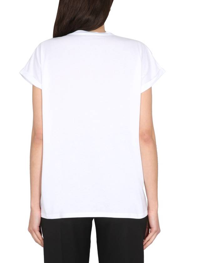 long sleeve t-shirt BF1EF010BB01 GAB WHITE - BALMAIN - BALAAN 4