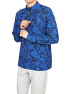 Men's Icon Camo Half Zip Up Long Sleeve T-Shirt Blue - G/FORE - BALAAN 6