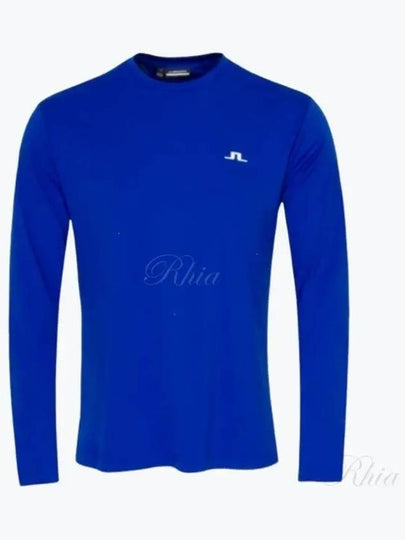 Ade Logo Long Sleeve T-Shirt Blue - J.LINDEBERG - BALAAN 2