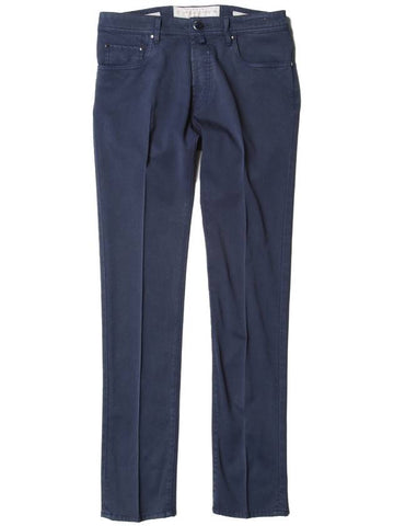 688 Comfort Wool Navy Pants - JACOB COHEN - BALAAN 1