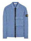 Naslan Garment Dyed Compass Patch Zip-up Jacket Blue - STONE ISLAND - BALAAN 2