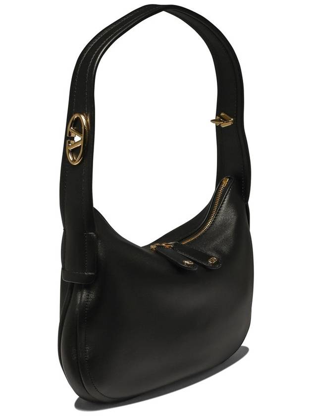 Go Hobo Signature Zip-Up Shoulder Bag Black - VALENTINO - BALAAN 3