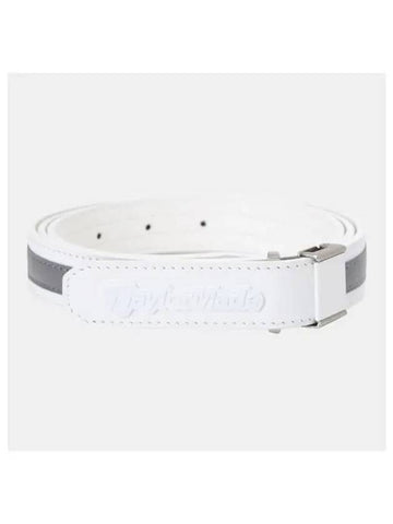 APPAREL Women s Lettering Logo Hook Cowhide Belt TWABNF636 101 - TAYLORMADE - BALAAN 1