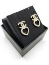 23B Heart Drop CC Logo Earrings ABB665B14145NR577 - CHANEL - BALAAN 6