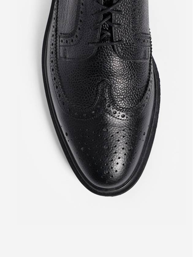 Men's Classic Long Wing Brogue Lace Up Brogue Shoes Black - THOM BROWNE - BALAAN 6