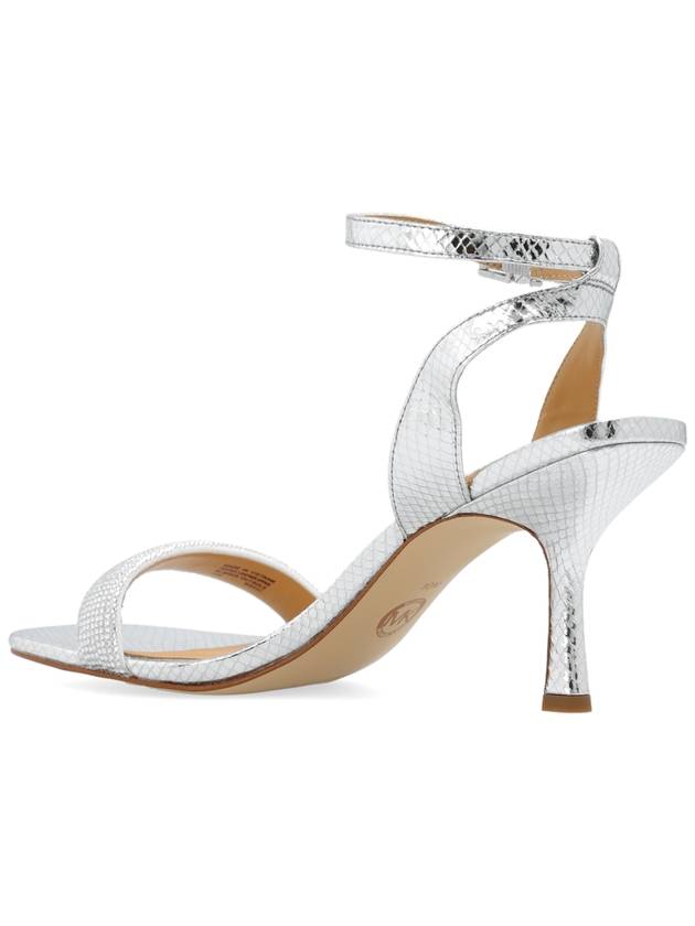 Michael Michael Kors Heeled Sandals, Women's, Silver - MICHAEL KORS - BALAAN 5