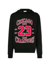 Chicago 23 Champion Print Hoodie Black - IH NOM UH NIT - BALAAN 1