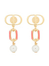 Dioriviera Petit CD Metal Earrings Pink Gold - DIOR - BALAAN 1