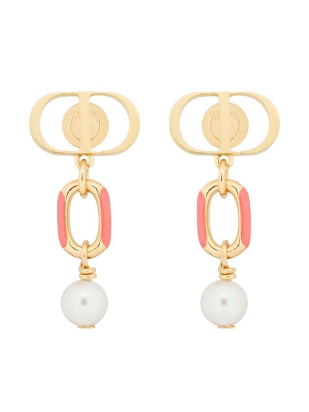 Dioriviera Petit CD Metal Earrings Pink Gold - DIOR - BALAAN 1