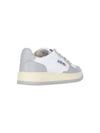 Men's Medalist Low Leather Sneakers Grey White - AUTRY - BALAAN 5