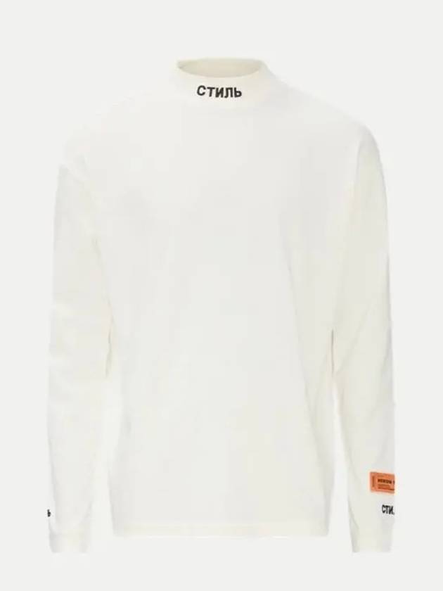 Men s White CTNMB Long Sleeve Turtleneck T Shirt HMAB017C99JER0010110 - HERON PRESTON - BALAAN 5