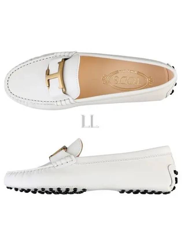 Women's T Timeless Gommino Leather Driving Shoes White - TOD'S - BALAAN 2