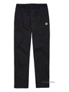 Logo embroidered straight pants black - MONCLER - BALAAN 11