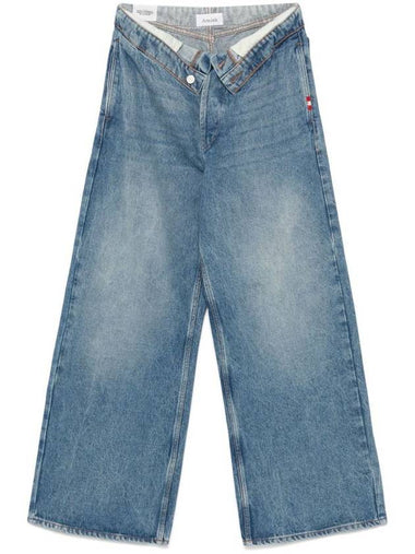 Amish Cotton Roll-Up Jeans - AMISH - BALAAN 1