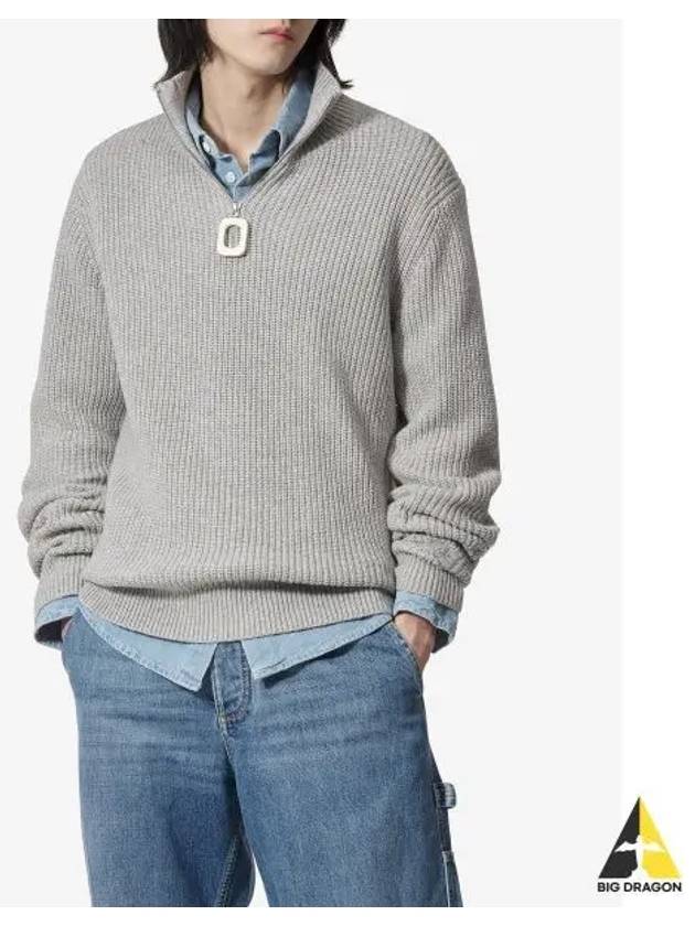 Zip-Up Knit Turtleneck Grey - JW ANDERSON - BALAAN 2