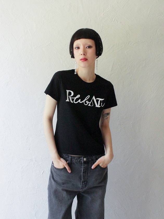 Lettering Logo Tshirt BLACK - RUBATI - BALAAN 4