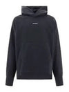 Logo Print Oversized Fit Hoodie Black - ACNE STUDIOS - BALAAN 2