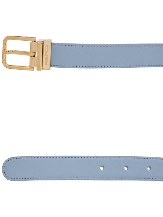 Dolce & Gabbana Leather Belt, Women's, Blue - DOLCE&GABBANA - BALAAN 4