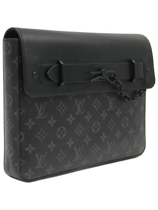 Monogram Eclipse Canvas Pochette Steamer Clutch M80107 - LOUIS VUITTON - BALAAN 4