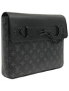 Monogram Eclipse Canvas Pochette Steamer Clutch - LOUIS VUITTON - BALAAN 3