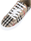 Vintage Check and Leather Sneakers Archive Beige - BURBERRY - BALAAN 8