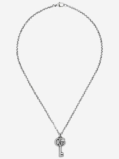 Double G Key Necklace YBB627757001 Silver - GUCCI - BALAAN 2