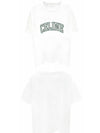 Loose Cotton Jersey Short Sleeve T-Shirt White - CELINE - BALAAN 5