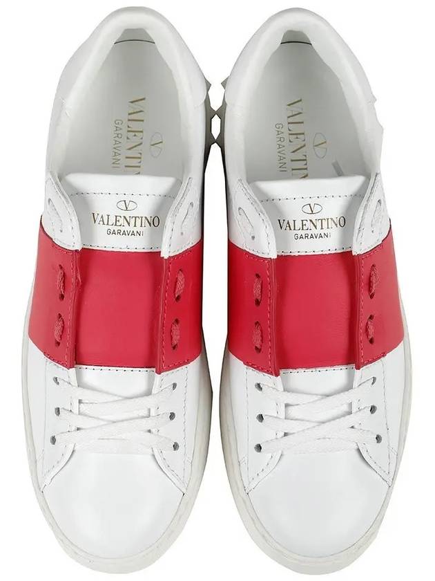 Hidden Low Top Sneakers White Pink - VALENTINO - BALAAN 4