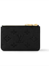 Romy Monogram Leather Card Wallet Black - LOUIS VUITTON - BALAAN 8