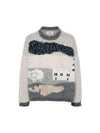 Graphic printing wool alpaca knit S58305285 01 - MAGLIANO - BALAAN 1