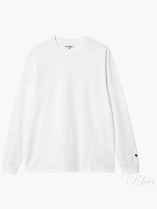 Base Long Sleeve T-Shirt White - CARHARTT WIP - BALAAN 2