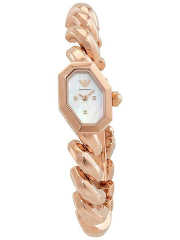 Emporio Armani Quartz Crystal White Mother of Pearl Dial Ladies Watch AR11479 - EMPORIO ARMANI - BALAAN 1