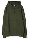 Diagonal Raised Fleece Hoodie Ivy Green - CP COMPANY - BALAAN 3