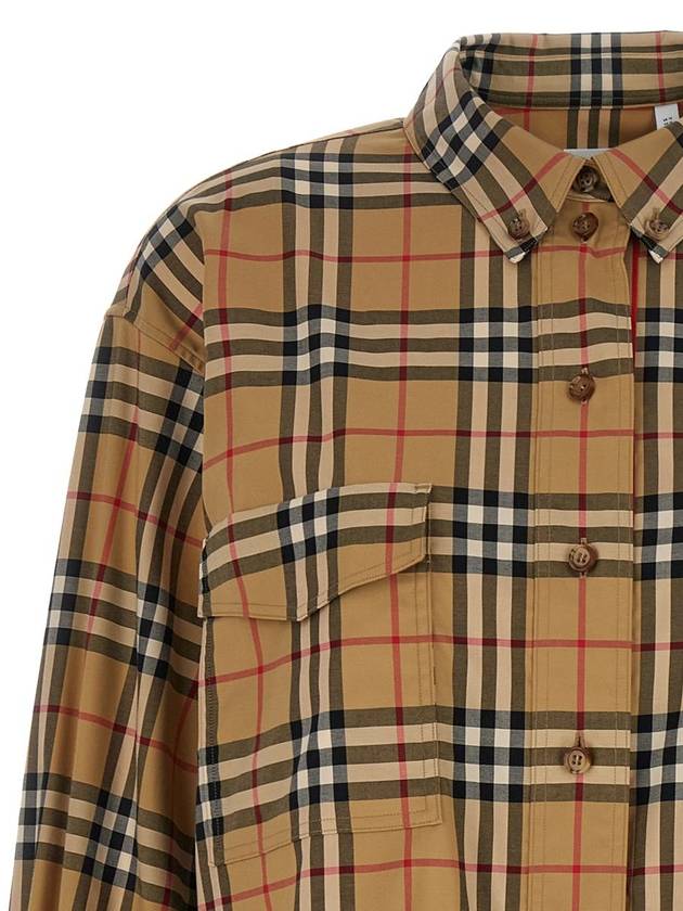 Vintage Check Motif Shirt Beige - BURBERRY - BALAAN 4