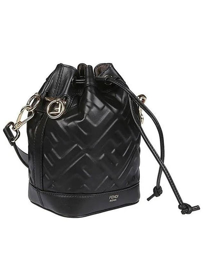 Mon Tresor FF Motif Leather Mini Bag Black - FENDI - BALAAN 2