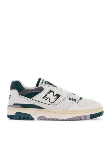 550 Low-Top Sneakers White Green - NEW BALANCE - BALAAN 1