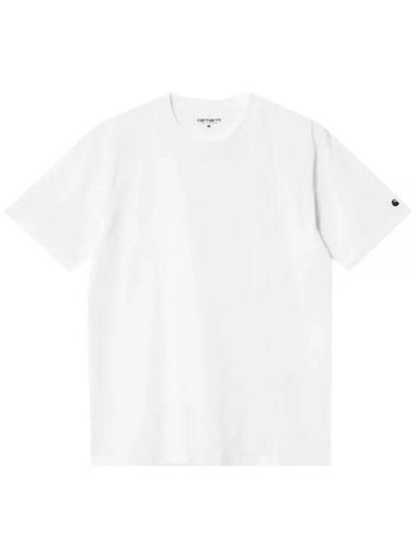 Base Short Sleeve T-Shirt White - CARHARTT WIP - BALAAN 1