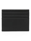 Triangle Logo Saffiano Card Wallet Black - PRADA - BALAAN 3